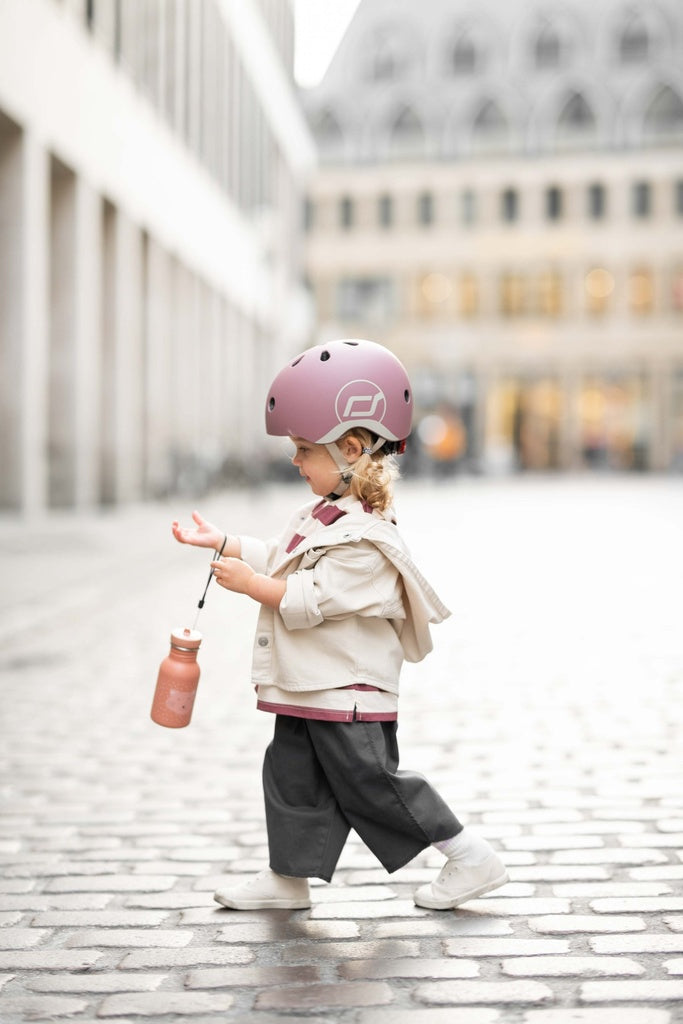 Scoot and Ride Kinderhelm XS Wildberry - leichter Helm für Jungen und Mädchen