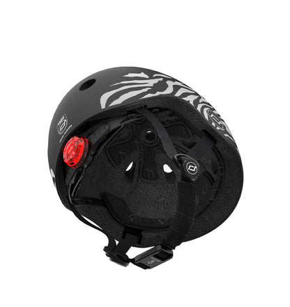 Scoot and Ride Kinderhelm XXS für Mädchen, 45–51 cm Kopfumfang, Schwarz-Zebra