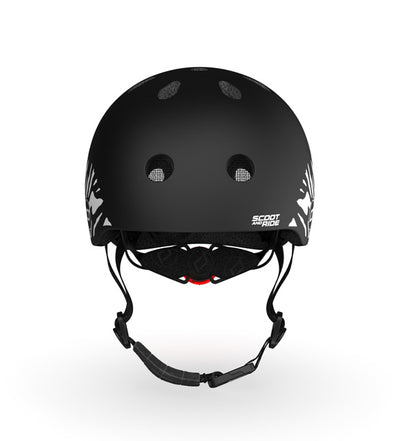 Scoot and Ride Kinderhelm XXS für Mädchen, 45–51 cm Kopfumfang, Schwarz-Zebra