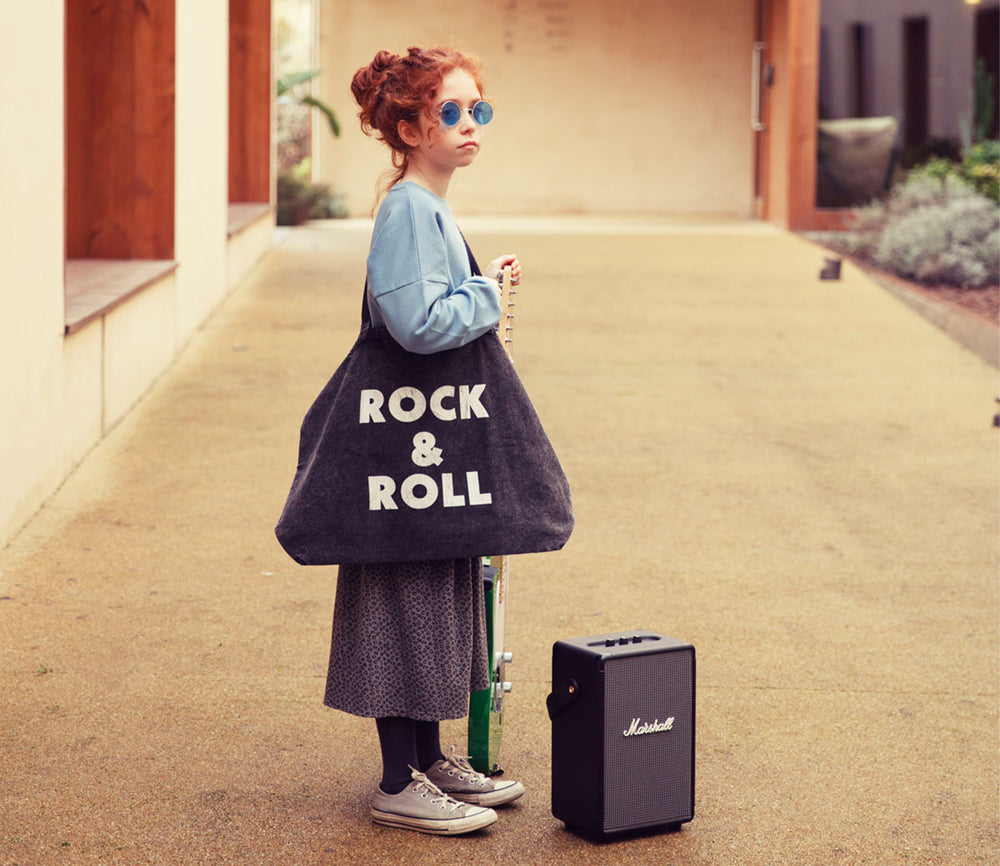 Sisters Department XL Bag &quot;Rock &amp; Roll&quot;. Die große, feste und vielseitige Canvas Tragetasche bietet viel Platz