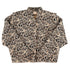 Animal Print Jacke Ecru von Sisters Department mit schwarzem Muster und kuscheligem Kragen