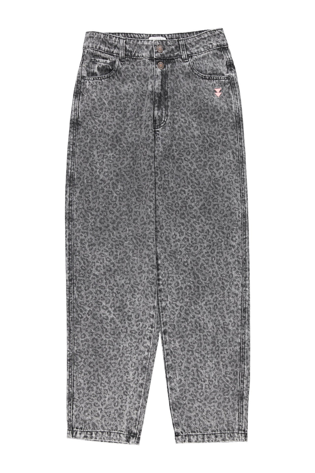 Animal Print Jeans Washed Black von Sisters Department mit verwaschener schwarzer Denim-Optik