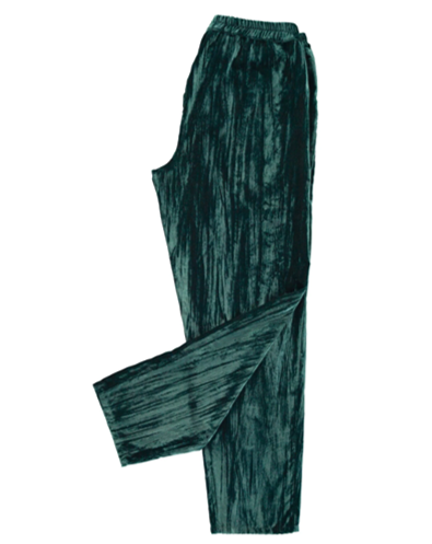 Die Sisters Department Samthose, Green Velvet ist eine elegante Samthose in sattem Grün. Durch den elastischen Bund und die seitlichen Taschen ist sie sehr bequem zu tragen