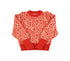 Der Sisters Department Strickpullover, Animalprint, Rot-Ecru setzt ein modisches Statement