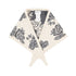 Strick-Bandana Flower Print Ecru von Sisters Department mit dunklem Blumenmuster