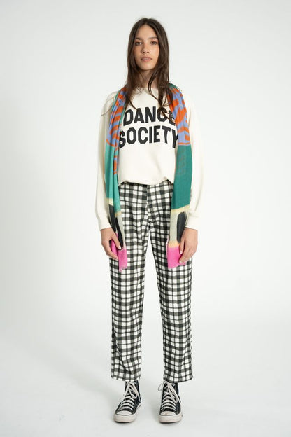 Sisters Department Sweatshirt "Dance Society" in Ecru aus 100% Bio-Baumwolle