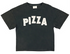 Sisters Department T-Shirt PIZZA Print, Schwarz