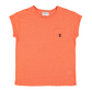 Short Sleeve T-Shirt Damen aus Leinen, orange