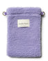 Phone Bag aus Teddystoff in lila von Studio Noos. Jede Tasche ist ein Unikat.