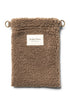 Phone Bag aus Teddystoff in braun von Studio Noos. Jede Tasche ist ein Unikat.