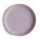 Round Dinnerware Plates 2er Set, soft lilac