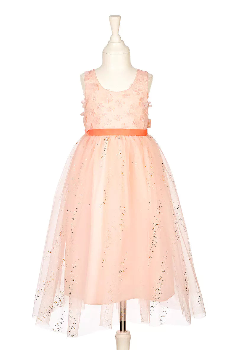 Souza Prinzessin Kostüm „Evelynn“ für Mädchen, rosa Kleid mit Tüllrock, Pailletten und Blumen