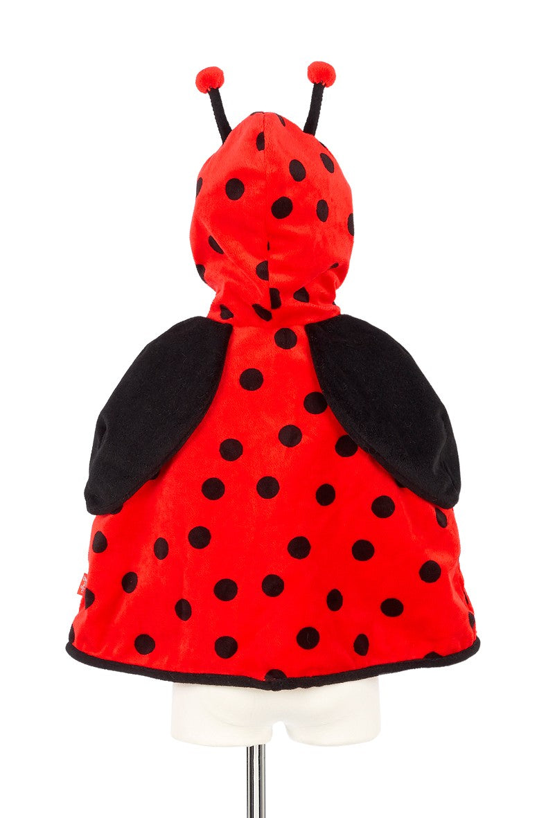 Souza Marienkäfer Umhang „Layla“ für Kleinkinder 2 Jahre, rotes Kostüm mit Punkten und Kapuze