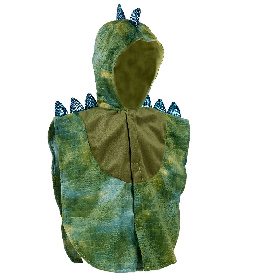 Grünes Tyrannosaurus-Kinderkostüm von Souza mit Kapuze. Baby-Cape für 2-Jährige