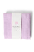Musselintuch in Lila 70×70 cm aus Bio-Baumwolle für Baby-Erstausstattung, Spucktuch, Swaddle und Geschenk zur Geburt