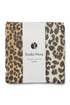 Studio Noos Swaddle 70x70 mit Leopard-Muster - vielseitig verwendbar als Spucktuch, Stilltuch, Pucktuch und Wickelunterlage.
