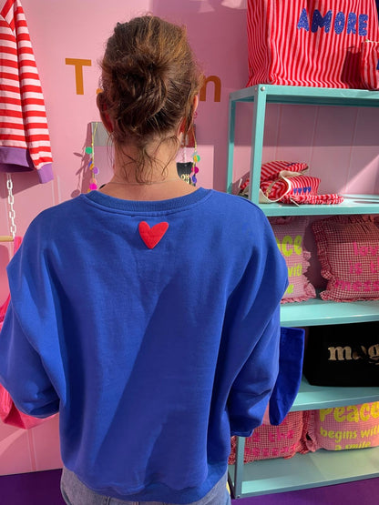 Signature Sweater Hey, Royal Blue Edition von T.Tolein