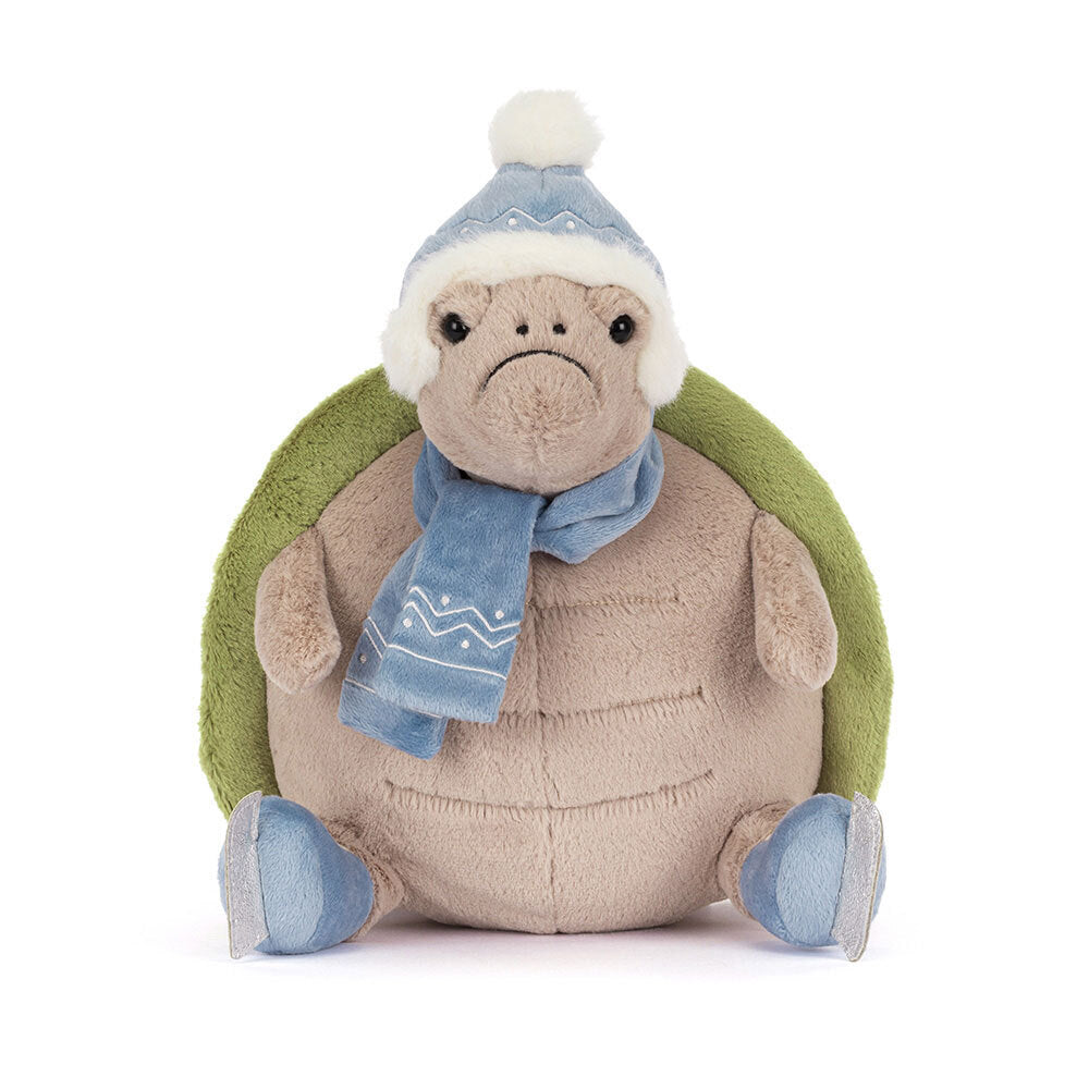 Frontansicht Timmy Turtle Skating von Jellycat.