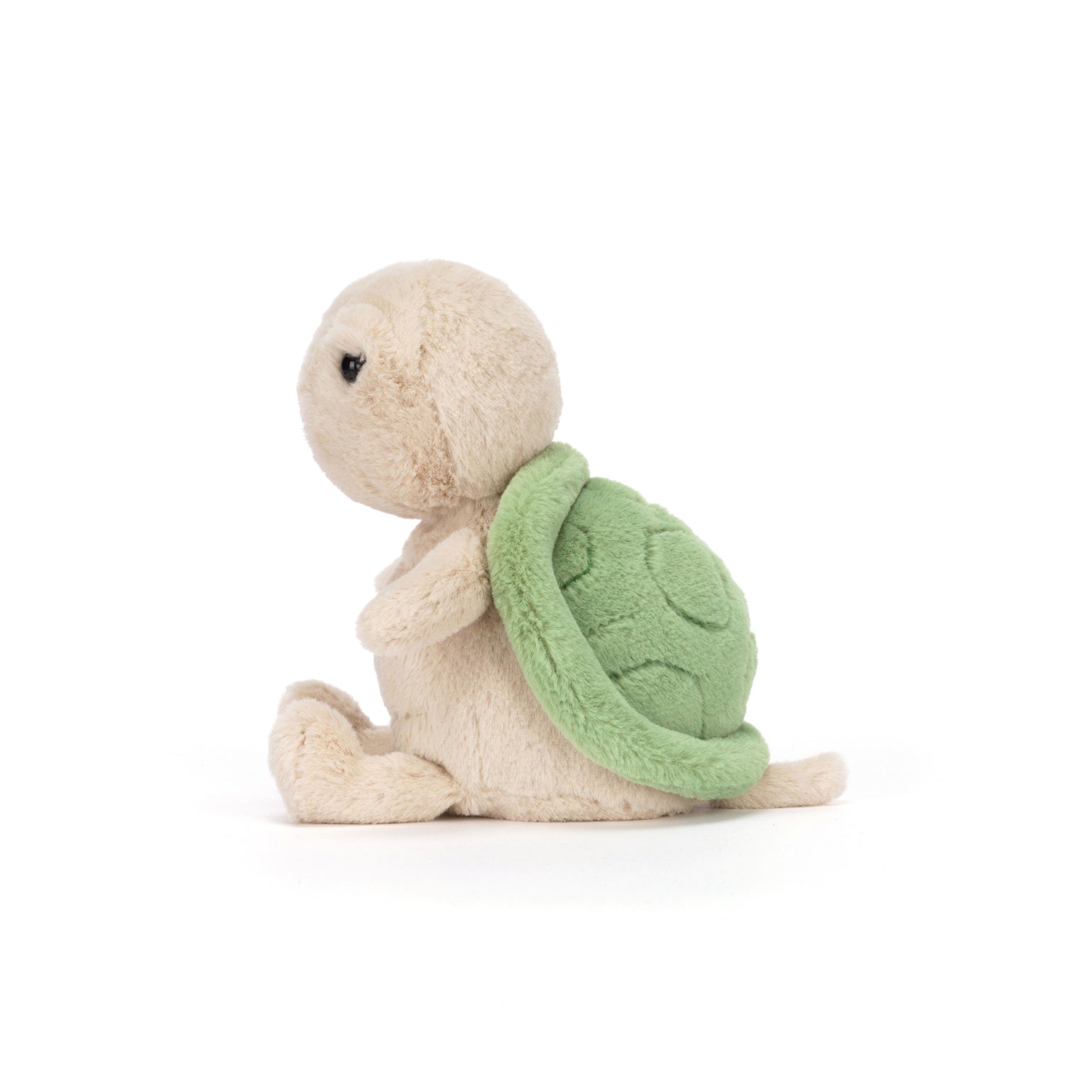 Jellycat Thimble Turtle – beige Plüschtier Schildkröte mit grünem Panzer