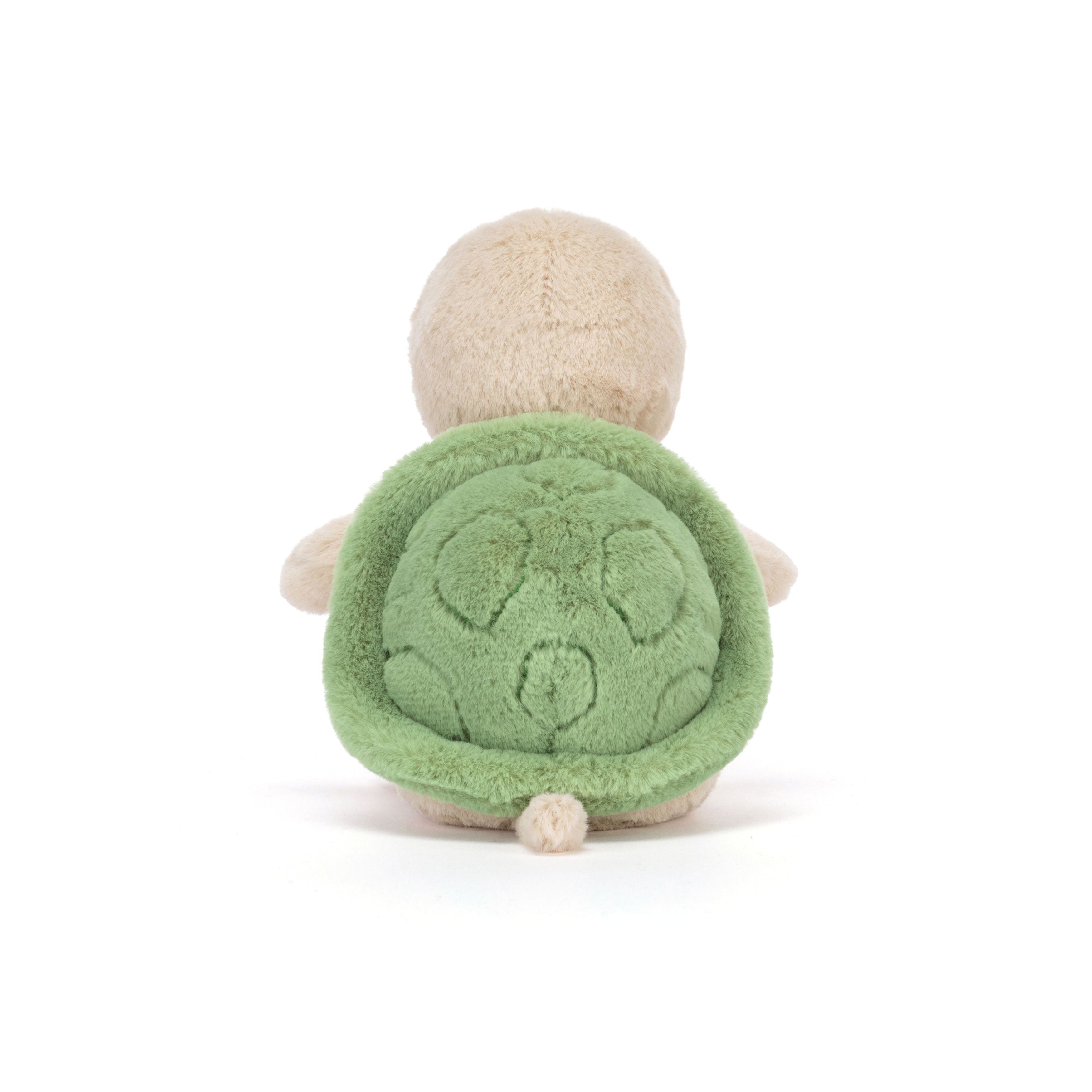 Jellycat Thimble Turtle – beige Plüschtier Schildkröte mit grünem Panzer