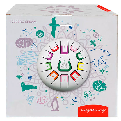 Die Zungentrommel von juegaconmigo mit Aufbewahrungstasche, Trommelstöcken, Trommelstockhalter, Fingerpicks und Notenbuch zum Aufstellen. 