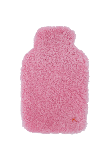 Wärmflasche im Set in Pink, Accessoires POLAR HÜLLE aus Lammfell von UNIO Hamburg bei Nica&
