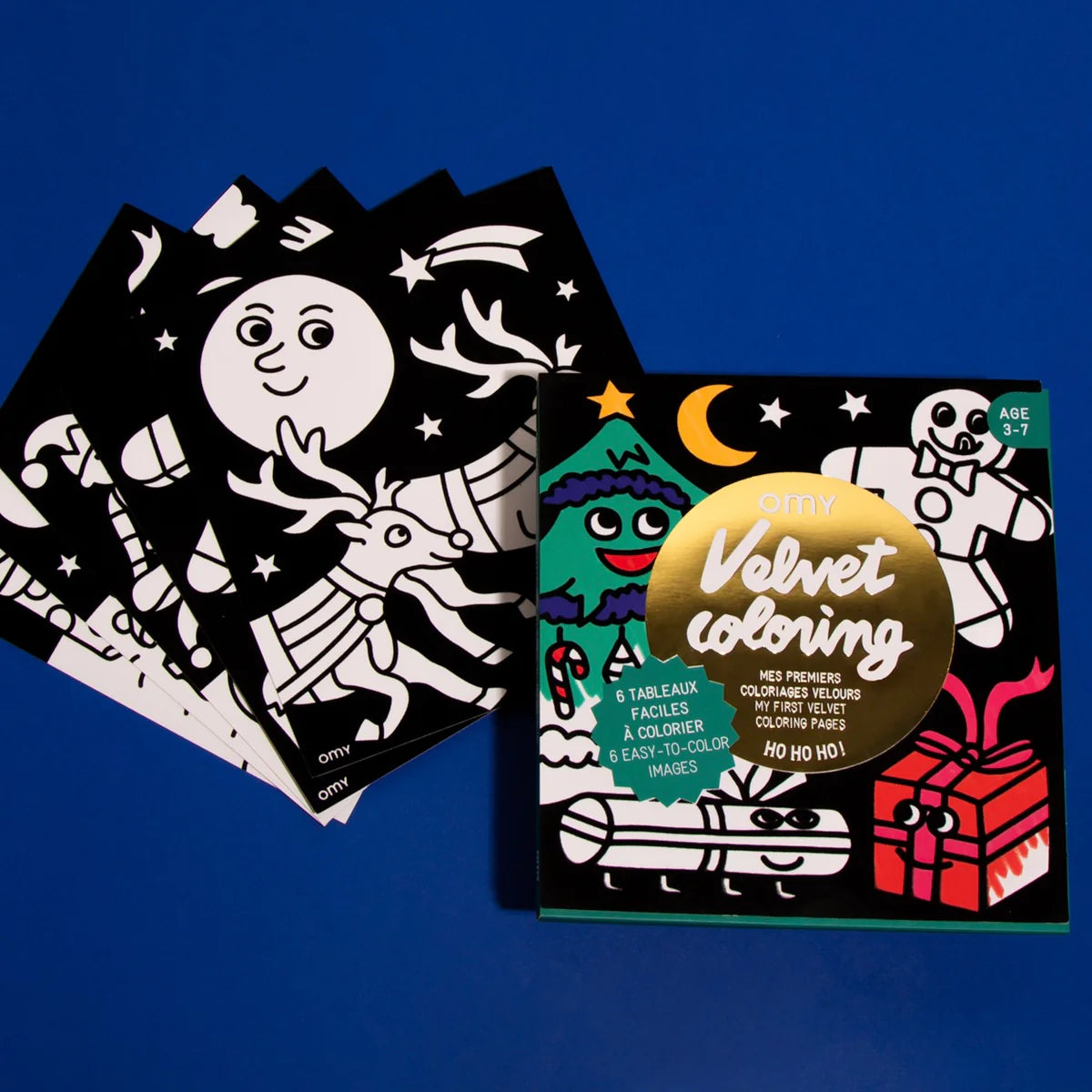 Samtausmalbuch &quot;Velvet Coloring - Ho ho ho&quot;