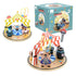 Vilac Early Learning Toy Circus aus Holz mit buntem Zirkusmotiv und verschiedenen Spielelementen