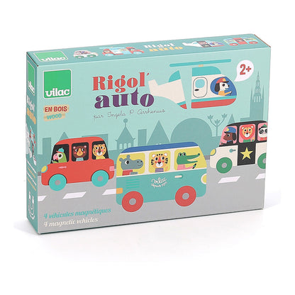 Verpackung des Vilac Spiels Magnetische Holzautos