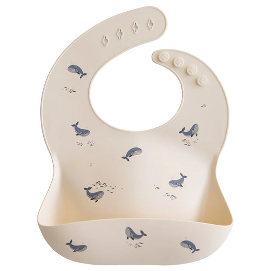 Silicone Baby BIB, whales