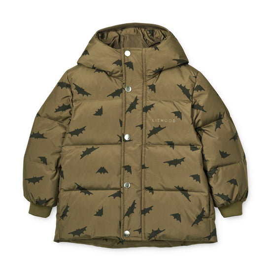 Daunenjacke Palle, khaki / bats Gr. 80 - 122