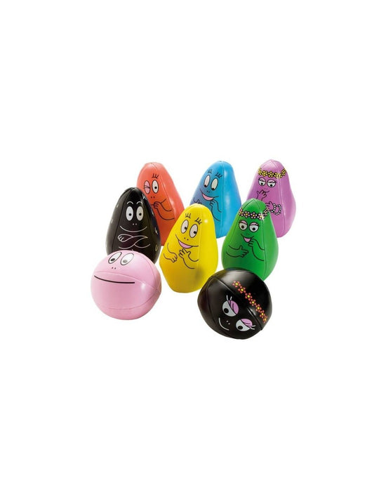Die bekannten Barbapapas als Kegelset. Für Kinder ab 1 Jahr.