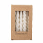 Kerzen Twist (12er Pack) - weiß