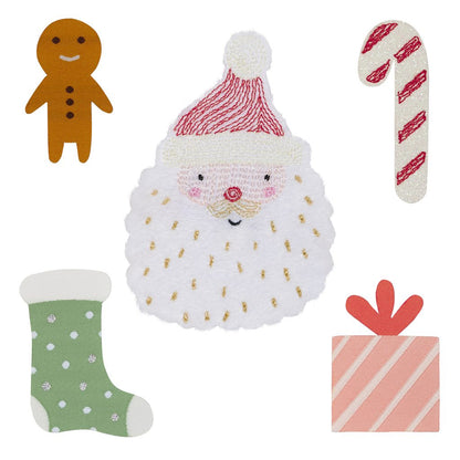 Bügelbilder Weihnachten, Bügelsticker Santa &amp; sweets von fabfabstickers Bei Nica&