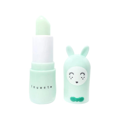 inuwet Lippenbalsam Apfel mit grüner Verpackung, Hasenohren und süßem Design im typischen inuwet Look