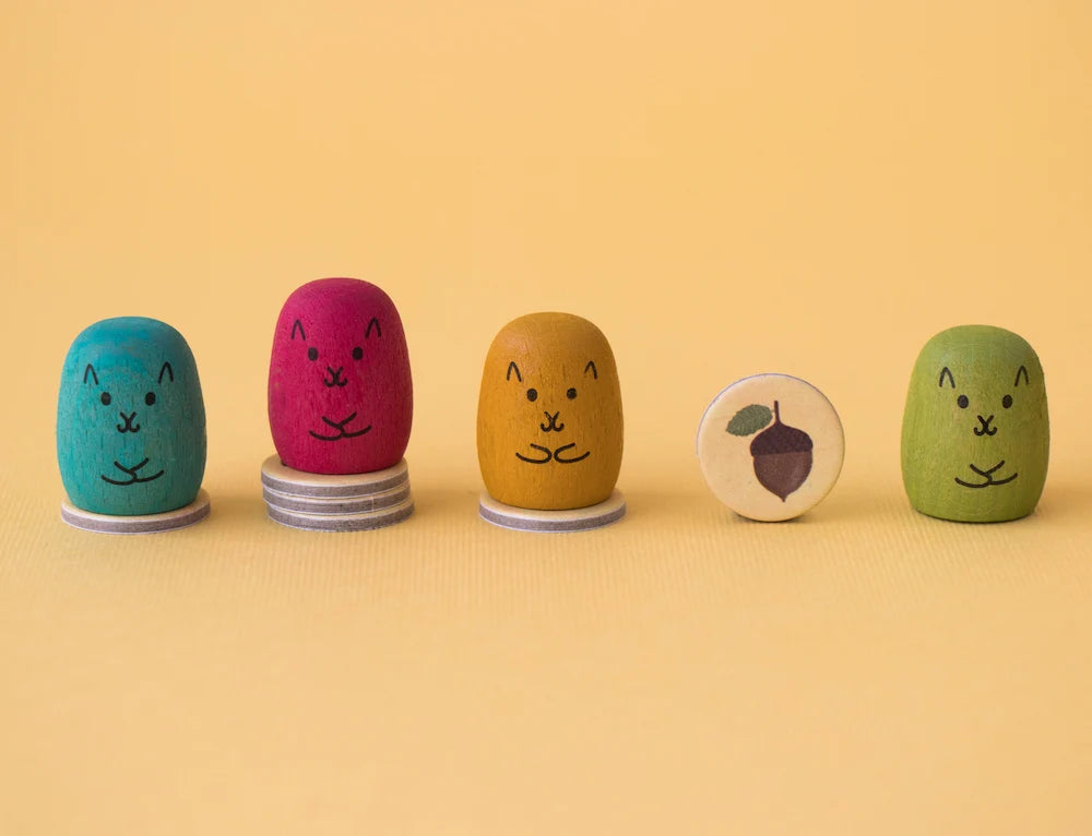 Bunte Spielfiguren von londji WIN WIN WINTER