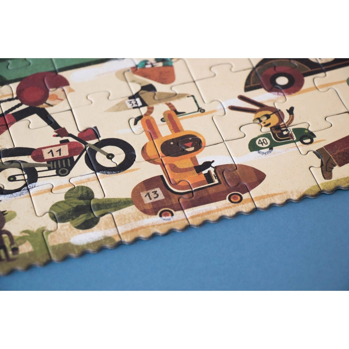 londji Pocket-Puzzle „Vroom Vroom“, 50 Teile, ab 4 Jahre, Fahrzeuge-Suchspiel für Kinder