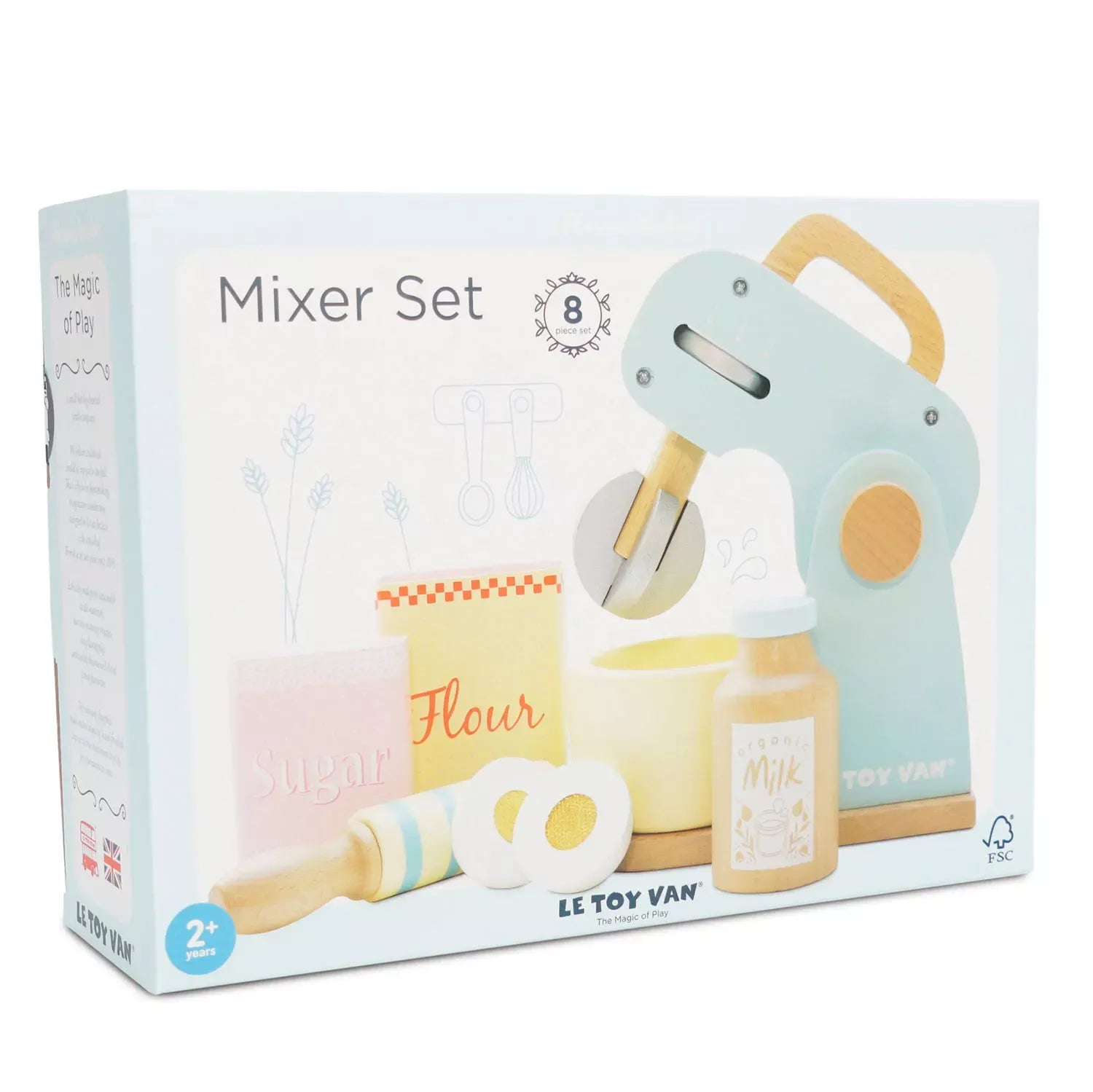 Mixer Set von LE TOY VAN bei Nica’s Cosmos, detailreiches Holz-Backset mit Mixer, Schüssel und Zutaten für kreatives Rollenspiel in der Kinderküche