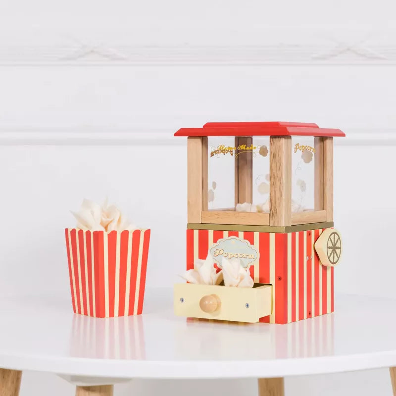 Popcornmaschine von LE TOY VAN aus Nica’s Cosmos Sortiment, Holzspielzeug im Retro-Design für kreatives Rollenspiel und Kinderküche