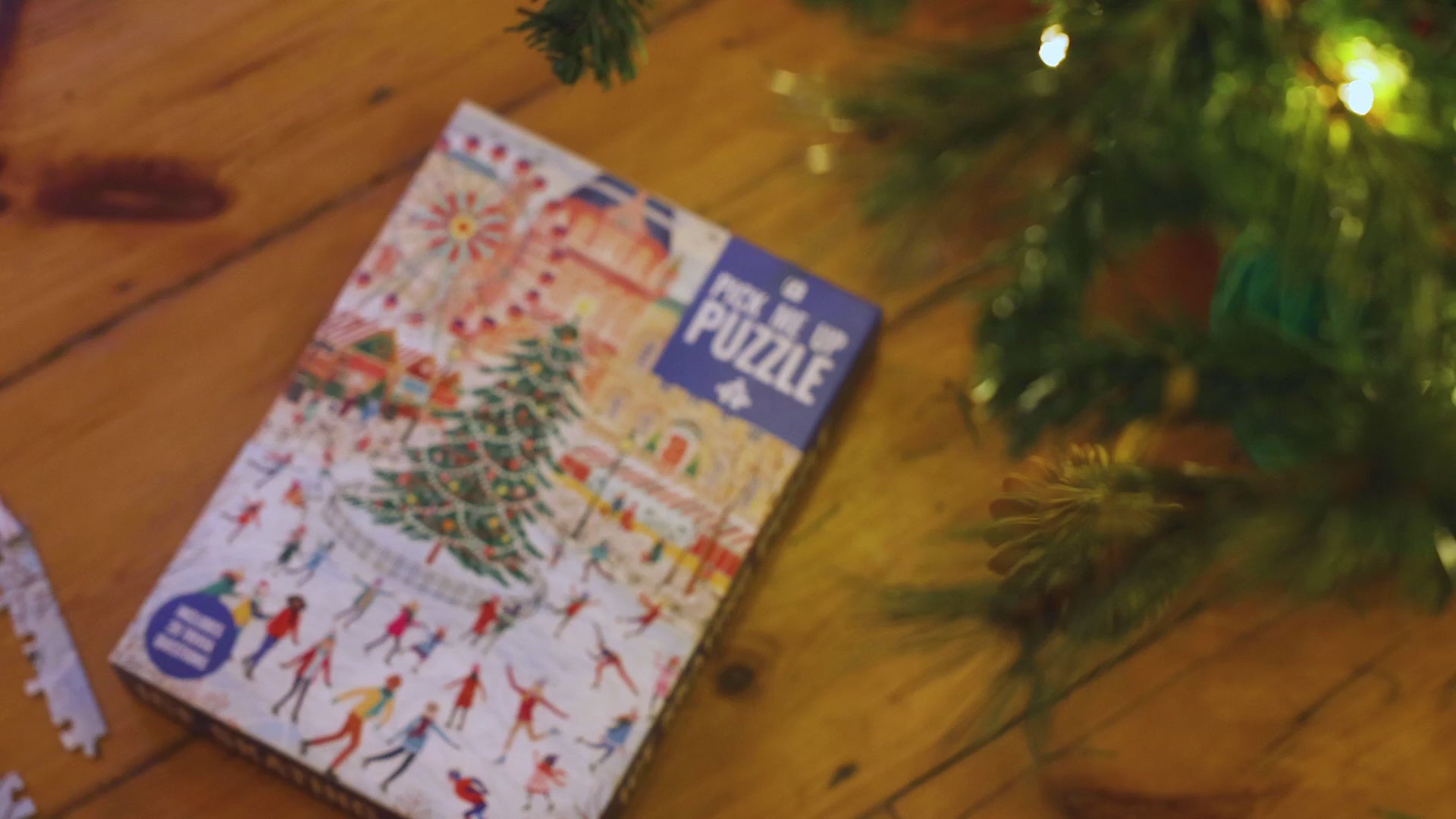 Eislauf-Weihnachtspuzzle (1000 Teile) von Talking Tables