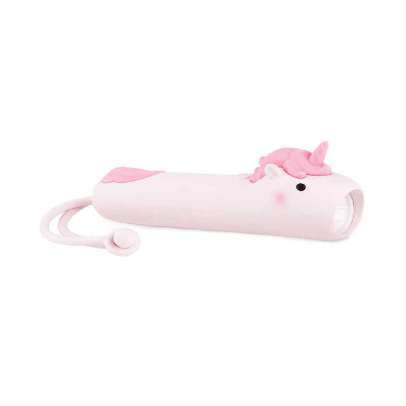 Taschenlampe für Kinder in Form eines Einhorn.