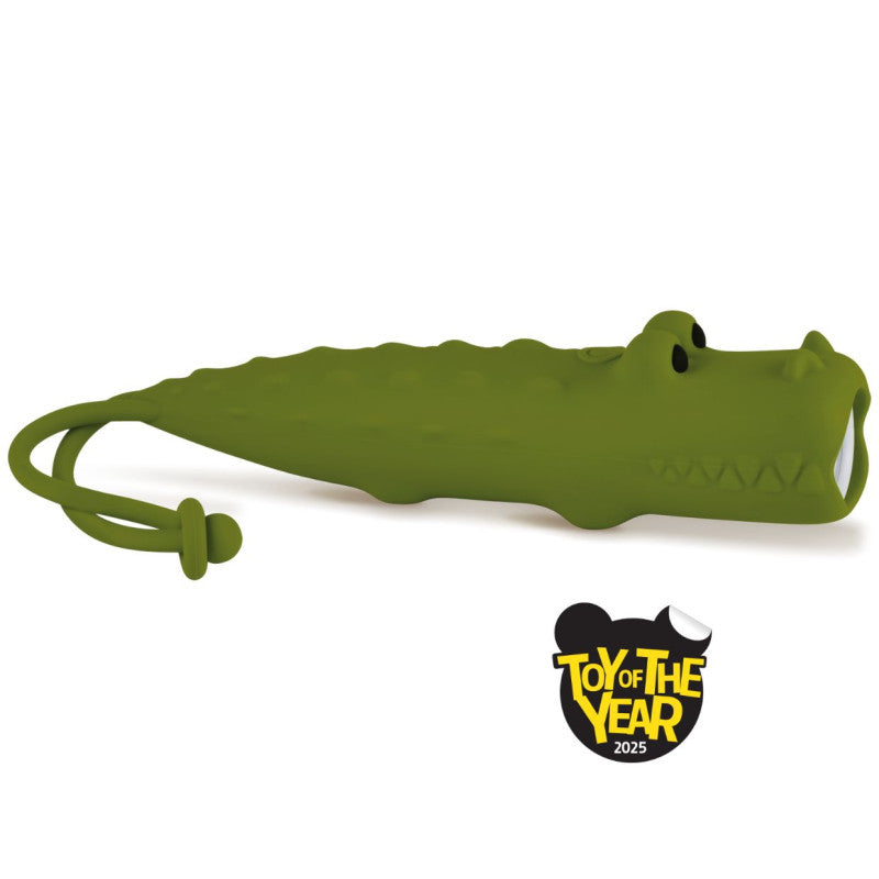 Taschenlampe für Kinder in Form eines Krokodils.