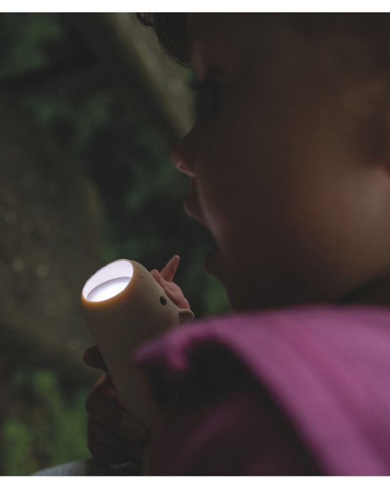 Taschenlampe für Kinder mit einstellbarer Helligkeit und super langer Akkulaufzeit von bis zu 90 Stunden.