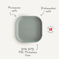 Square Dinnerware Plates 2er Set, sage