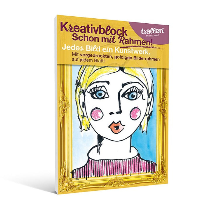 Frida Kreativ Block DIN A4 mit 2 Rahmen – kreatives Set und ideales Geschenk für Kinder