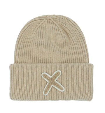 UNIO Hamburg LUMI X Matched Mütze – weiche Wintermütze, Merinowolle-Mix, Unisex, One Size, X-Detail in passender Farbe