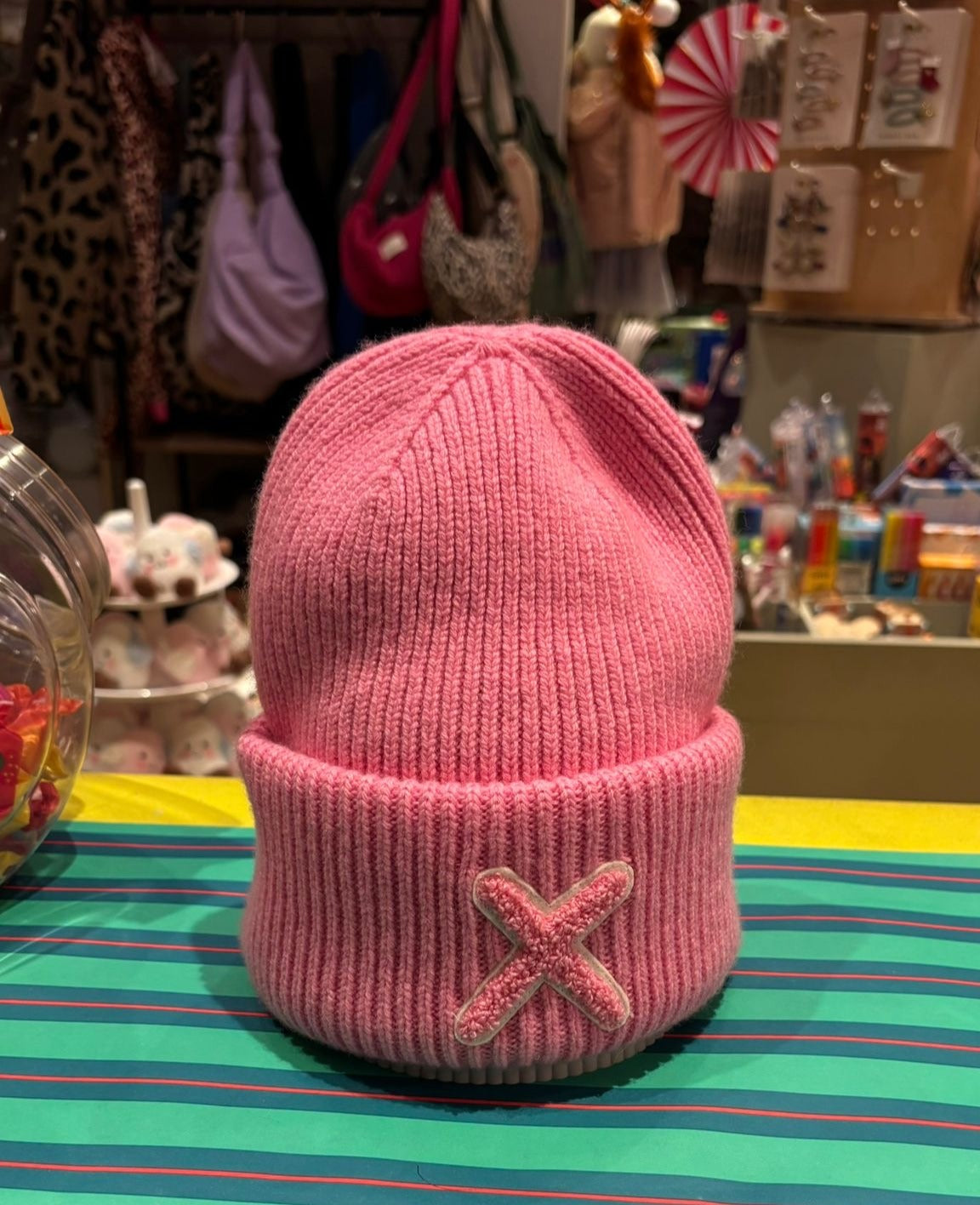 UNIO Hamburg LUMI X Matched Mütze – weiche Wintermütze, Merinowolle-Mix, Unisex, One Size, X-Detail in passender Farbe