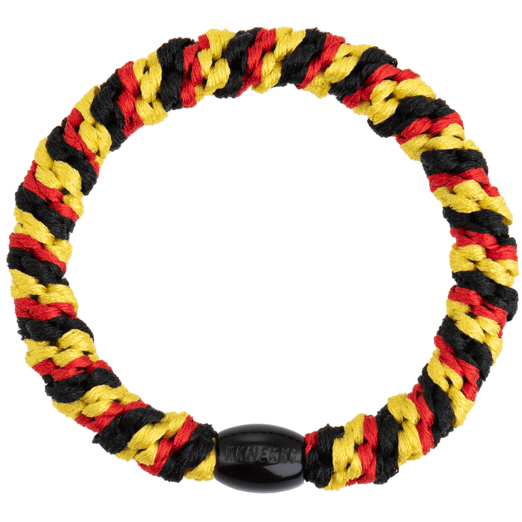 Haargummi und Armband von KNEKKI. 