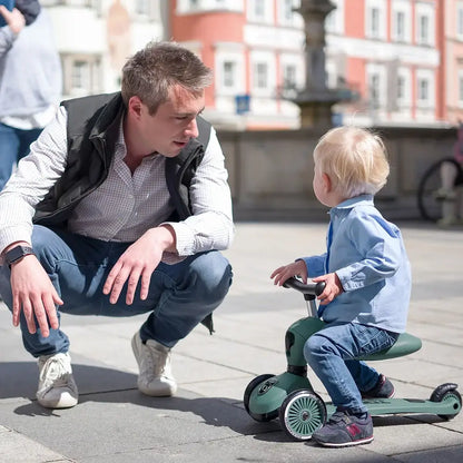Kinderroller mit Sitz - Highwaykick 1 in forest