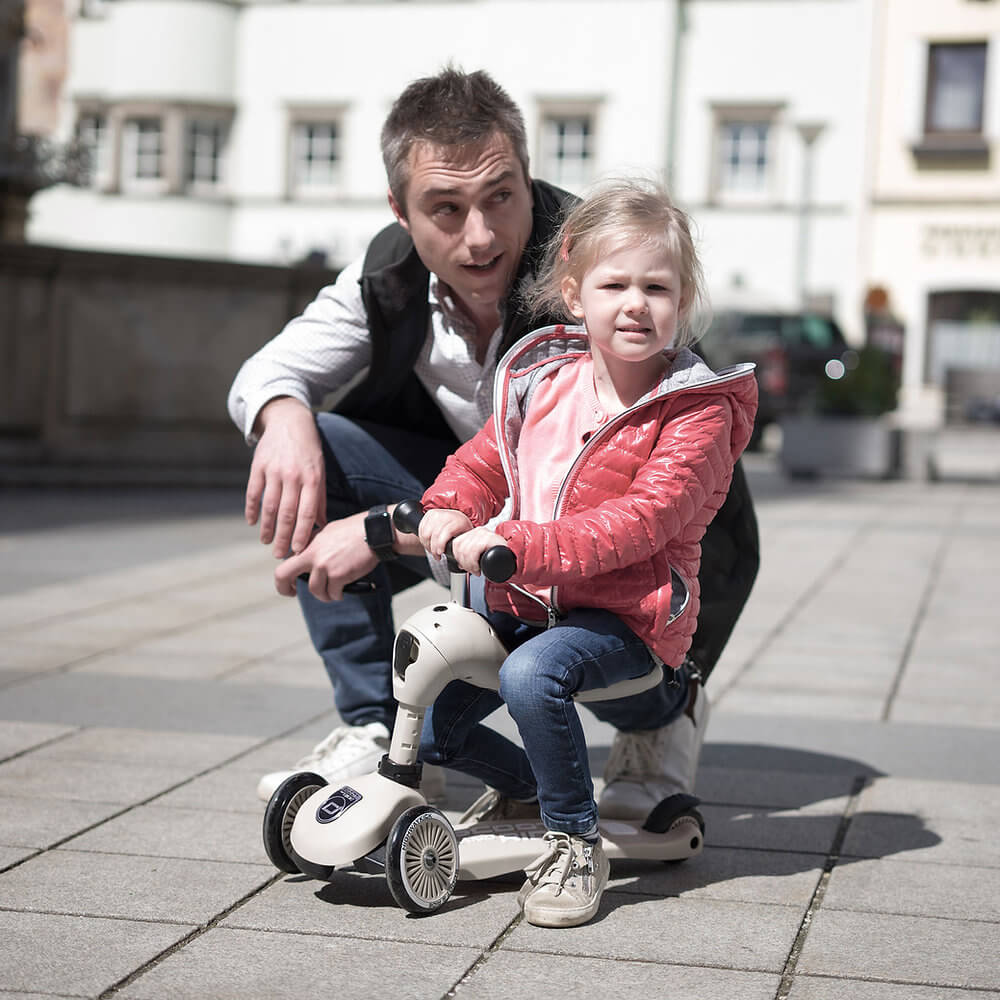 Kinderroller mit Sitz - Highwaykick 1 in ash